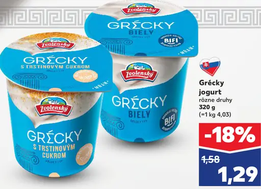 Zvolenský jogurt grécky typ