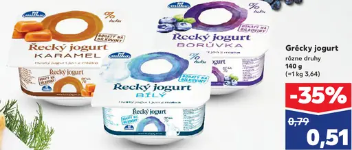 Milbona Grécky jogurt karamel, borievka, biely