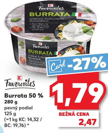 Favorites Burrata