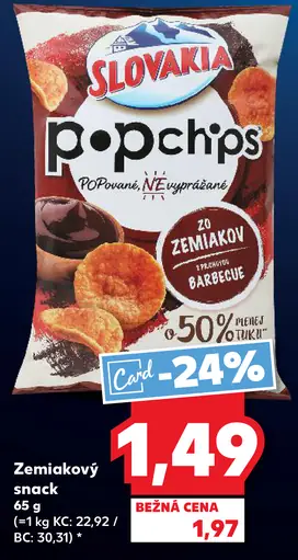 Slovakia Popchips zemiakový snack