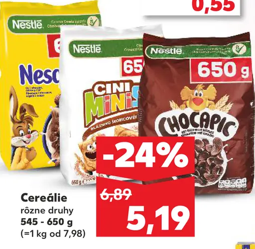 Nestlé cereálie