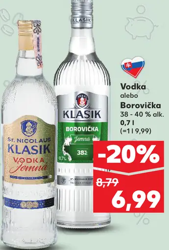St. Nicolaus Klasik Vodka Borovička