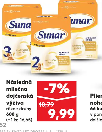 Sunar Sensitive dojčenská mliečna výživa