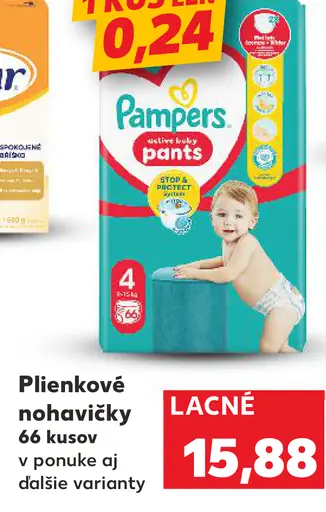 Pampers plienkové nohavičky