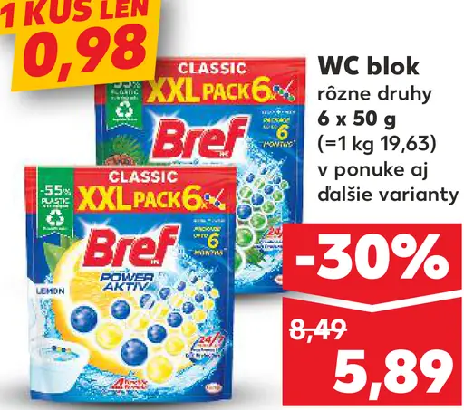 Bref WC blok