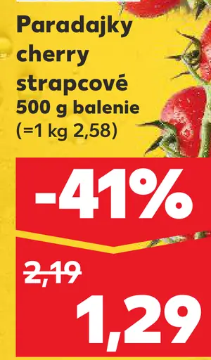 Paradajky cherry strapcové