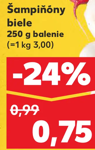 Šampiňóny biele