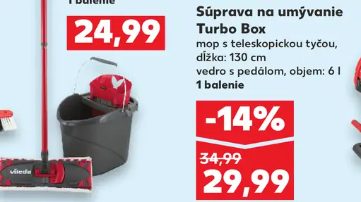 Vileda Súprava na umývanie Turbo Box