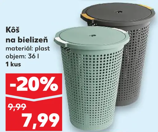 Koš na bielizeň plast