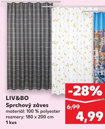 LIV&BO Sprchový záves