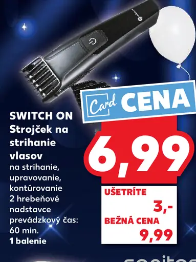 Switch On Strojček na strihanie vlasov