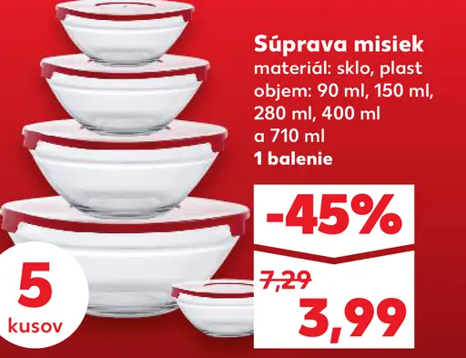 Súprava misiek