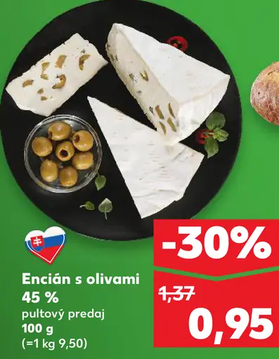 Encián s olivami 45 % pultový predaj