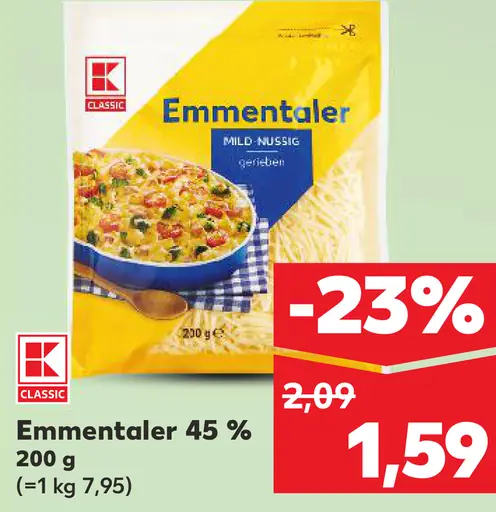 K-Classic Emmentaler 45 %