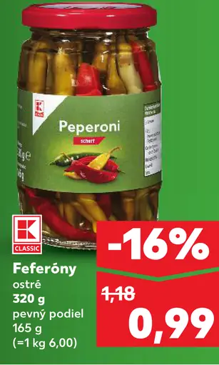 K-Classic Feferóny ostré