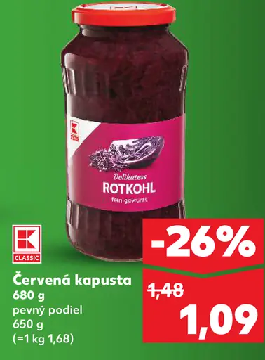 K-Classic Červená kapusta