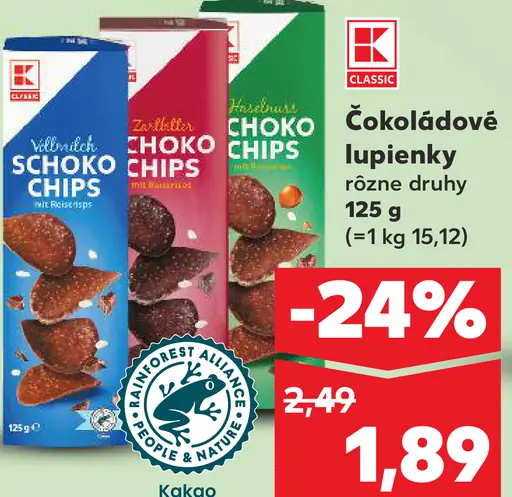 K-Classic Čokoládové tyčinky