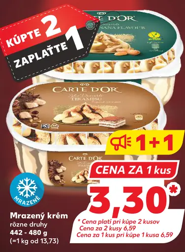 Carte d'Or Mrazený krém