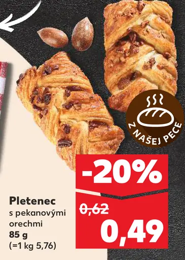 Pletenec s pekanovými orechmi
