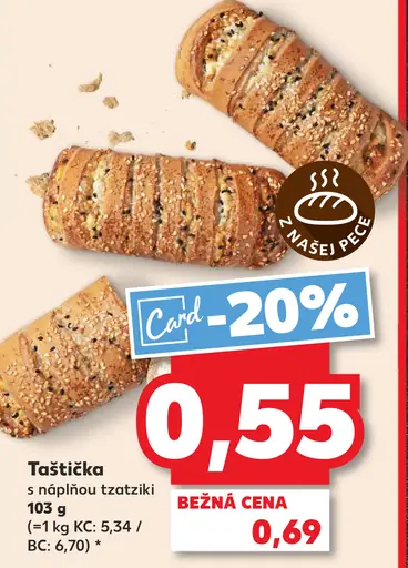Taštička s náplňou tzatziki