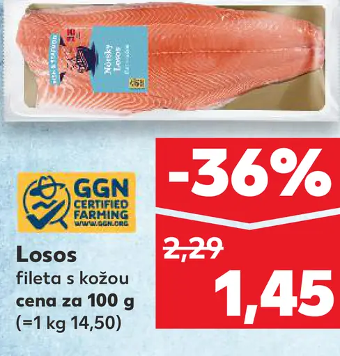 Losos fileta s kožou