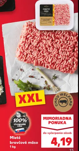 Mleté bravčové mäso XXL