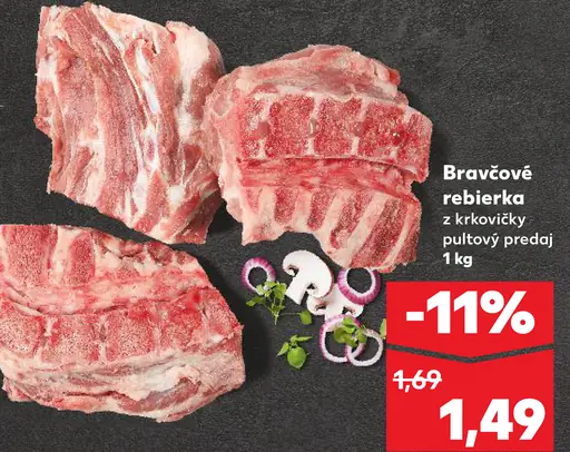 Bravčové rebierka z bočka