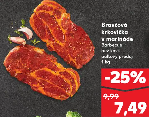 Bravčová krkovička v Barbecue marináde