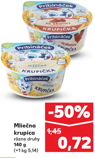 Pribináček Mliečna krupica