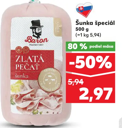 Baron Zlatá pečať šunka