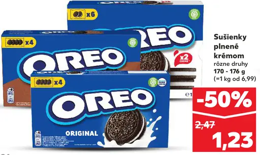 Oreo Sušienky plnené krémom