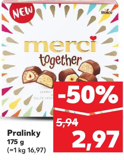 Merci together pralinky