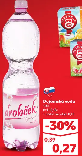 Drobček Dojčenská voda