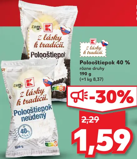 K-Classic Pološtiepok Údený