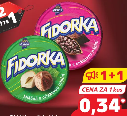 Opavia Fidorka Oblátka v čokoláde