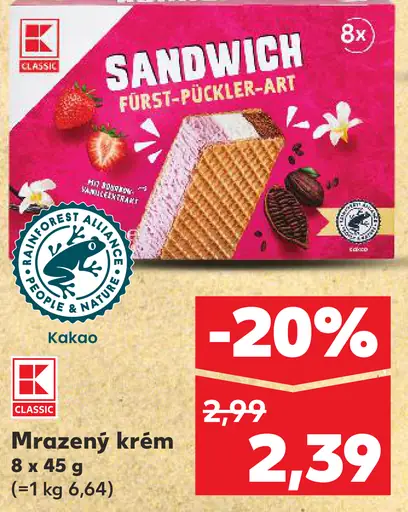 K-Classic Sandwich Mrazený krém