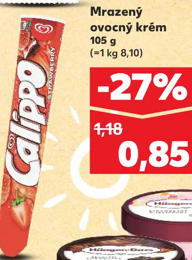 Calippo Mrazený ovocný krém