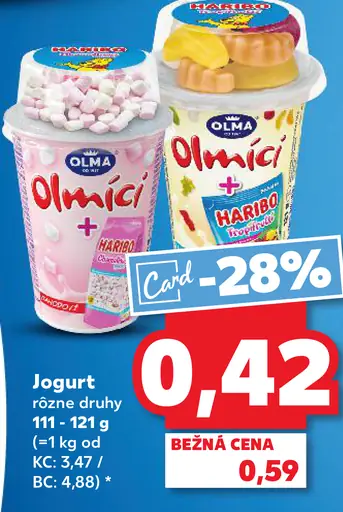 Olma Olmíci jogurt rôzne druhy