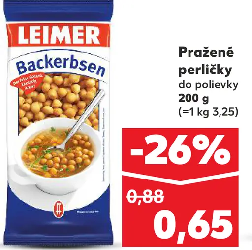 Leimer Pražené perličky do polievky