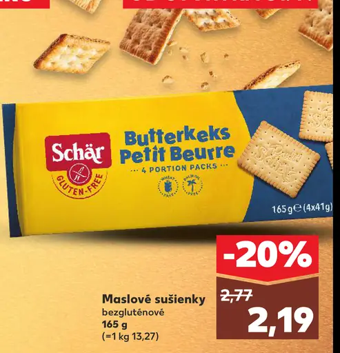 Schär Butterkeks Petit Beurre maslové sušienky