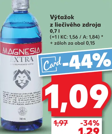 Magnesia extra výťažok z liečivého zdroja