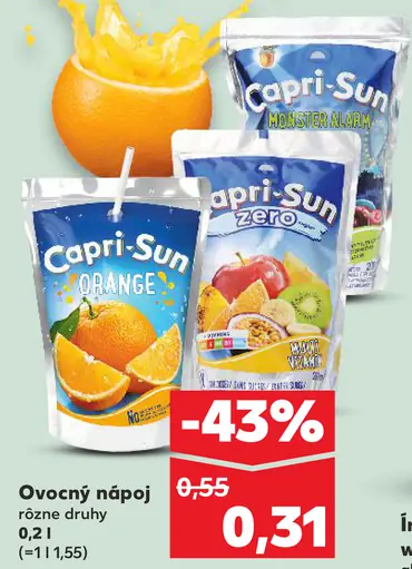 Capri-Sun nápoje
