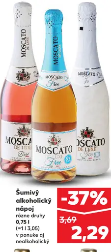 Moscato De Luxe šumivý alkoholický nápoj