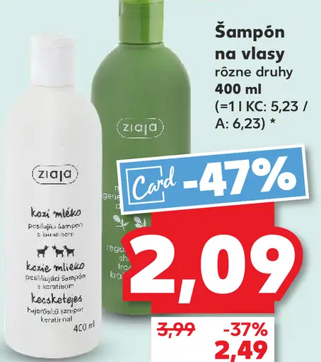 Ziaja Kozie mlieko šampón