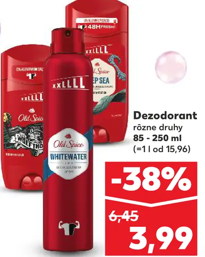 Old Spice Whitewater pánsky tuhý dezodorant