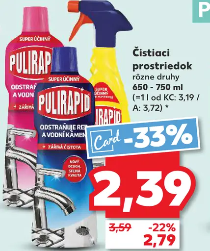 Pulirapid Čistiaci prostriedok