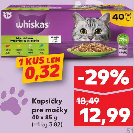 Whiskas Kapsičky pre mačky