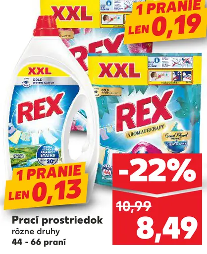 Rex prací prostriedok