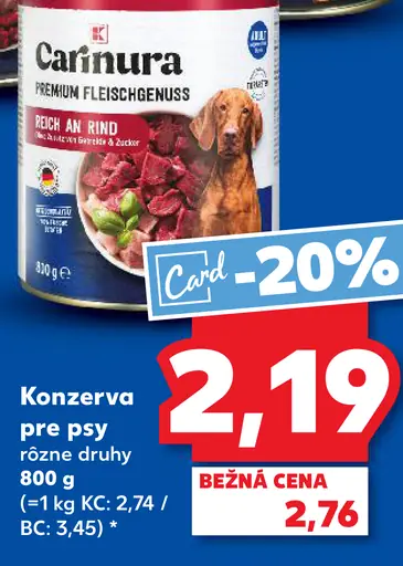 Carinura Konzerva pre psy