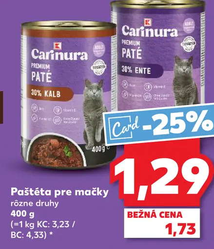 Carnura Paštéta pre mačky